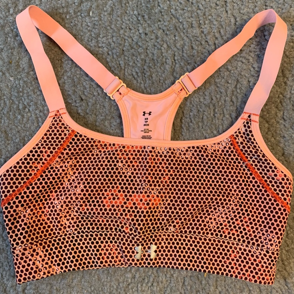 Orange XS Under Armour Sports Bra
